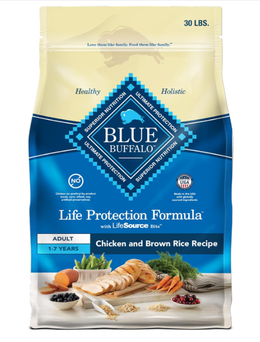 A bag of food for dog Description automatically generated